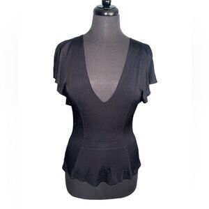 🐘 Tildon Black Open Back Top